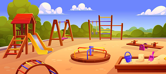 digitales Bild Kinderspielplatz